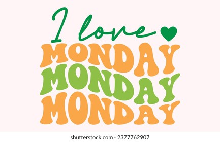 Retro, Green Monday EPS Bundle, Single design