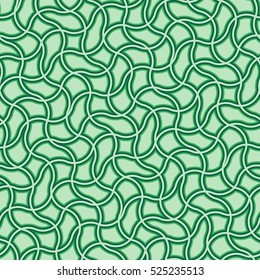 Retro green seamless tile background on white