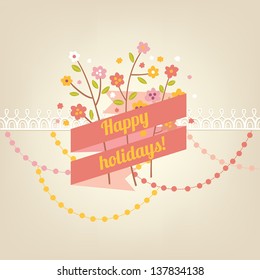 Retro greeting card
