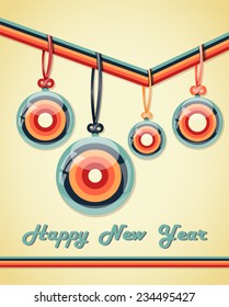 Retro greeting card.