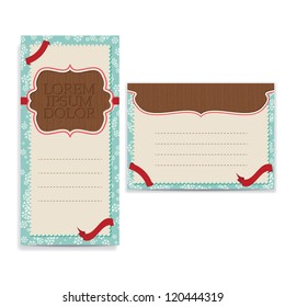retro greeting card / brochure template
