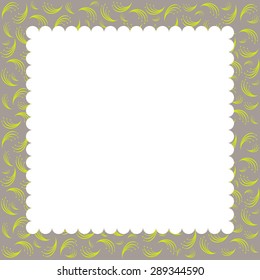 Retro greeting card template design.