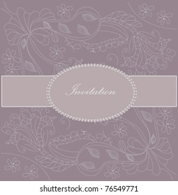 Retro greeting card template design