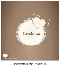 Retro greeting card template design-vintage card design.