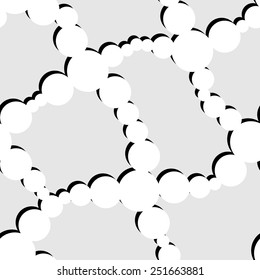 Retro grey and white seamless circle background