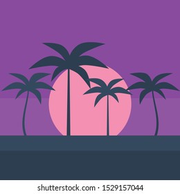 Retro grid background. Vaporwave background vector game neon poster