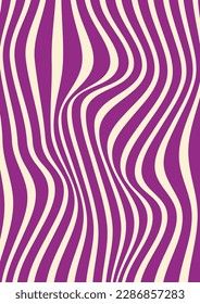 Retro groovy background. Abstract colorful and textured wavy shapes design. 60s 70s vector wallpaper illustration lines summer and spring candy or ice cream