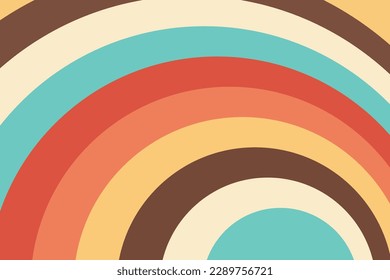 Retro groovy background. Abstract colourful and textured wavy shapes design. eps version 10