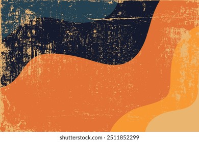 Retro groovy background. colorful retro absytract background with grunge texture.