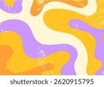 Retro Groovy Psychedelic Swirls Design