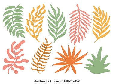 retro groovy summer tropic palm tree