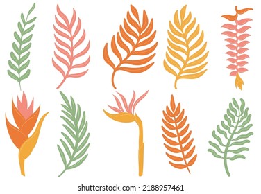 retro groovy summer tropic palm tree