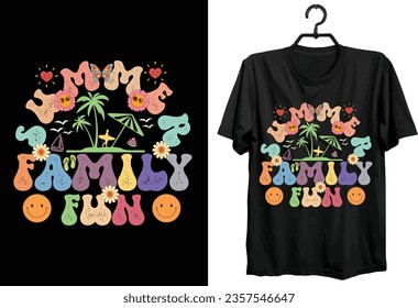 Retro Groovy Summer T-shirt Design. Funny Gift Item Groovy Summer T-shirt Design For All People.