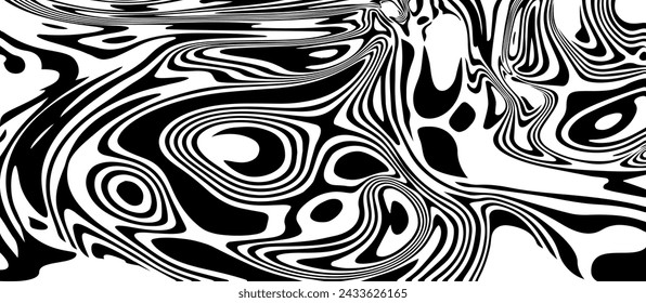 Retro groovy trippy ink puddle psychedelic op art background. Cute hippie style cool bold retro background. Positive vibes funky optical illusion vintage print or wavy wet surface website backdrop