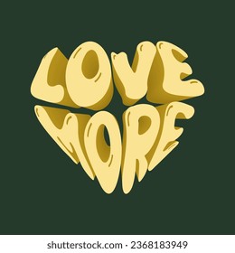 retro groovy typography illustration print with inspirational slogan. graphic t shirt or sticker