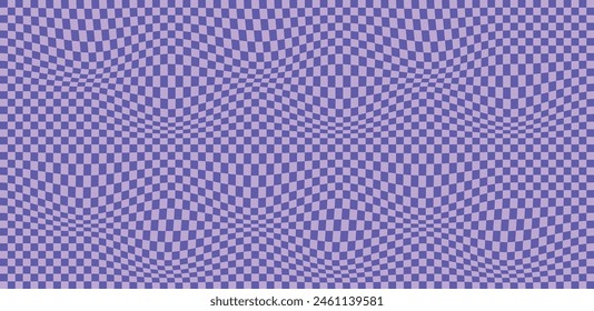 Retro Groovy Wavy Psychedelic Checkerboard Check Y2K 90s Phone Case Background Stationary Fashion Textile Repeat Pattern. vector illustration. eps 10