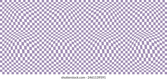 Retro Groovy Wavy Psychedelic Checkerboard Check Y2K 90s Phone Case Background Stationary Fashion Textile Repeat Pattern. vector illustration. eps 10