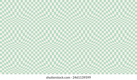 Retro Groovy Wavy Psychedelic Checkerboard Check Y2K 90s Phone Case Background Stationary Fashion Textile Repeat Pattern. vector illustration. eps 10