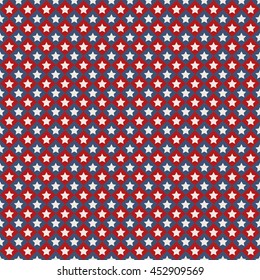 Retro Grunge American Fourth of July Wallpaper Pattern