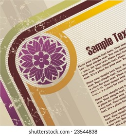 retro grunge background for cd cover or flyer