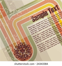 retro grunge background for cd cover or flyer