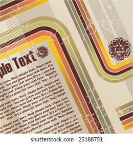 retro grunge background for cd cover or flyer
