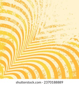 Retro grunge background. Groovy ornament. Retro groovy grunge. Orange wallpaper. 60s and 70s groovy vintage style. Grunge hipppie wallpaper. Y2k trendy style. Nostalgia for the 70s.