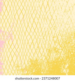 Retro grunge background. Groovy ornament. Retro groovy grunge. Yellow wallpaper. 60s and 70s groovy vintage style. Grunge hippie wallpaper. Y2k trendy style. Nostalgia for the 70s.