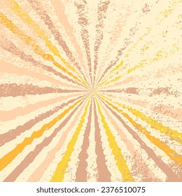 Retro grunge background. Groovy ornament. Retro groovy grunge. Pastel beige wallpaper. 60s and 70s groovy vintage style. Grunge hipppie wallpaper. Y2k trendy style. Nostalgia for the 70s.