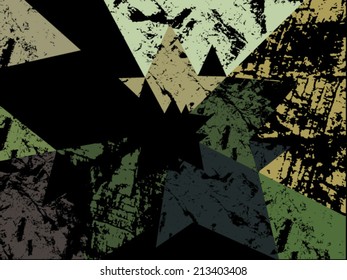 retro grunge background on black