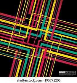 Retro grunge background - vector