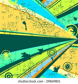 Retro grunge background (vector)