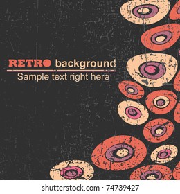 Retro grunge background  - vector