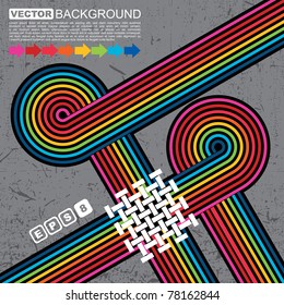 Retro grunge background - vector