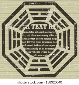 the retro grunge background - vector illustration