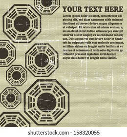 the retro grunge background - vector illustration