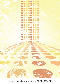 Retro Grunge Background - vector illustration