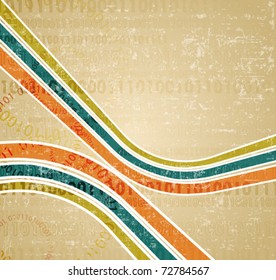 Retro grunge background, vector illustration