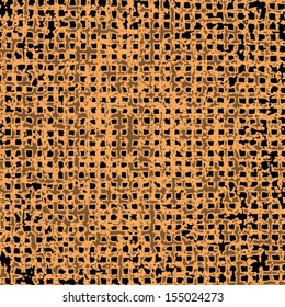 Retro grunge brown frame texture. Paper illustration background. Vector ink grunge brush. 