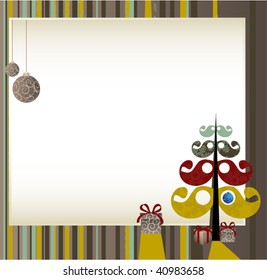 retro grunge christmas background