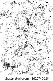 Retro grunge grained dirty texture concept in white and black colors vector illustration