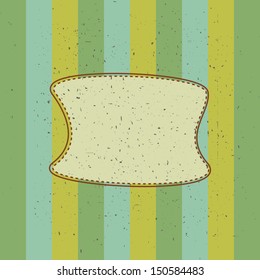 retro grunge greeting card template frame design vector illustration