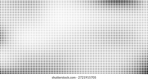 Retro grunge overlay halftone dot pixel pattern backdrop  gradient texture and digital technology background in pop art comic style. Distressed halftone dotted banner frame for social media business