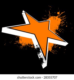 símbolo de estrella de grifo retro