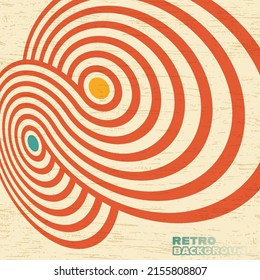 Fondo de textura retro grunge con rayas de color vintage. Ilustración vectorial.