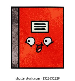 Retro-Grunge Textur-Cartoon eines Notebooks