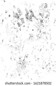 Retro grunge texture concept with distressed grained dotted design vector illustration