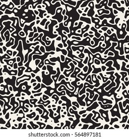 Retro Grungy Noise Texture. Abstract Geometric Background Design. Vector Seamless Black and White Pattern.