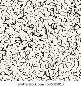 Retro Grungy Noise Texture. Abstract Geometric Background Design. Vector Seamless Black and White Pattern.