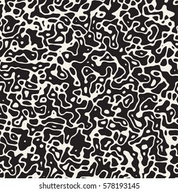 Retro Grungy Noise Texture. Abstract Geometric Background Design. Vector Seamless Black and White Pattern.
